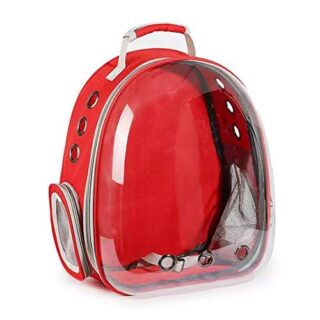 Red Transparent Pet Bag