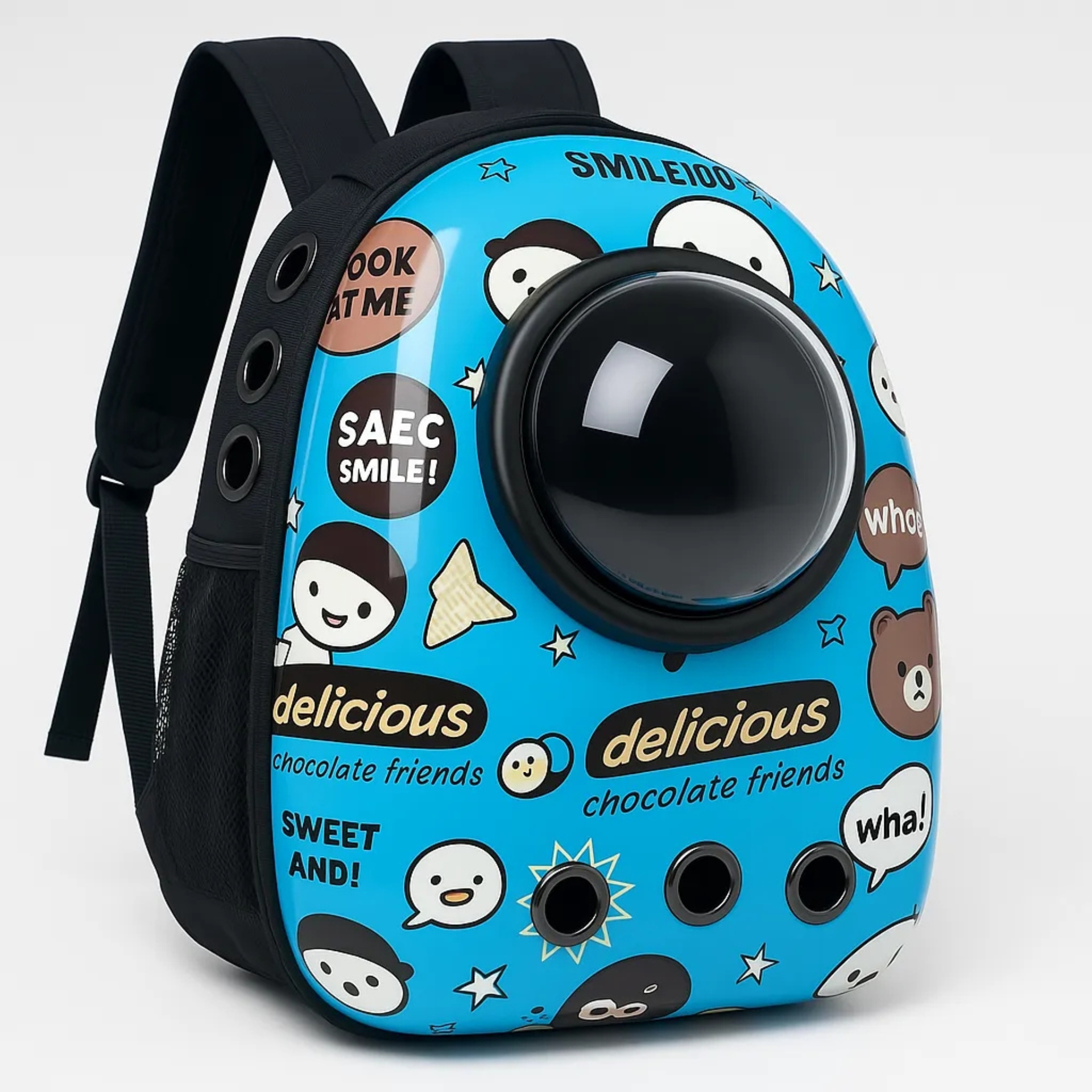 Cartoon Blue Pet Bag - Image 2