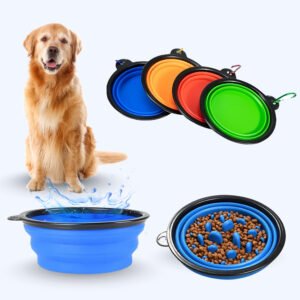 Collapsible Silicone Pet Travel Bowl-350ML