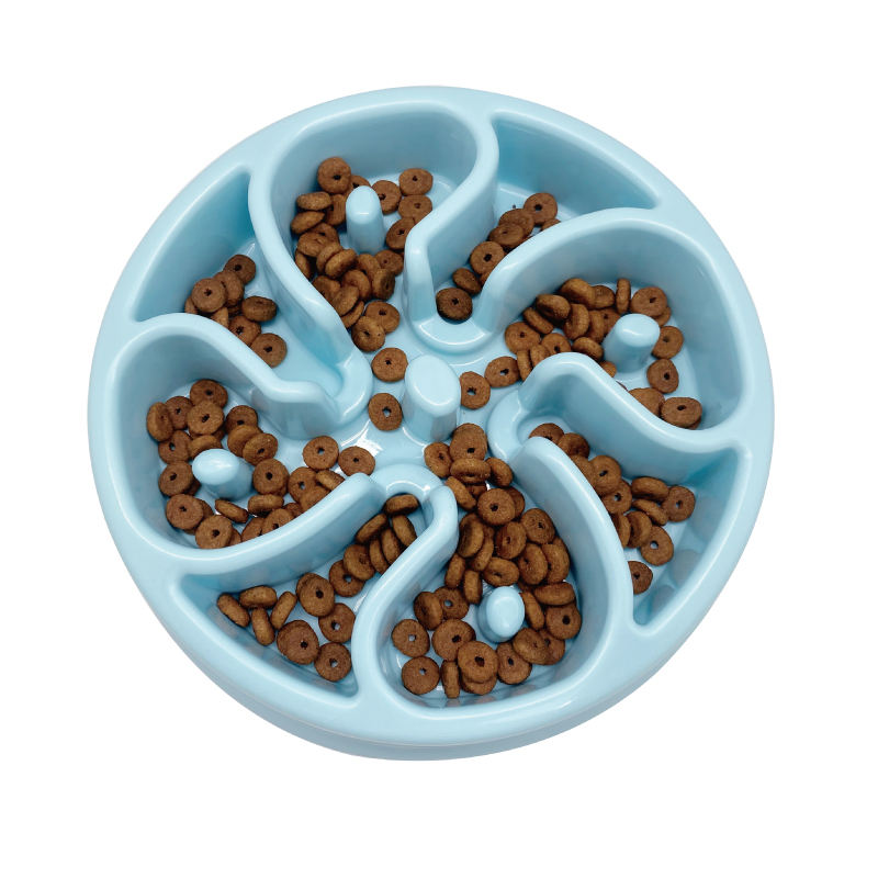 Flower Slow Feeding Plastic Bowl - Image 6