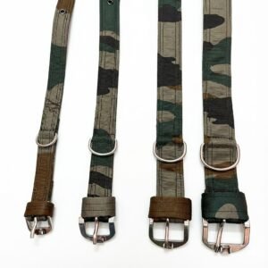 Army Style Dog Collar 0.75 Inch | Heavy Duty Camouflage Pet Collar for Dogs