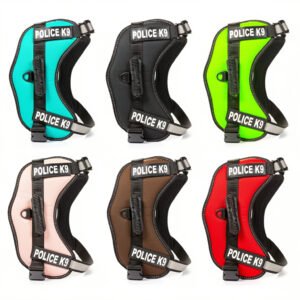 Police K9 Reflective Dog Harness with Handle – Size S