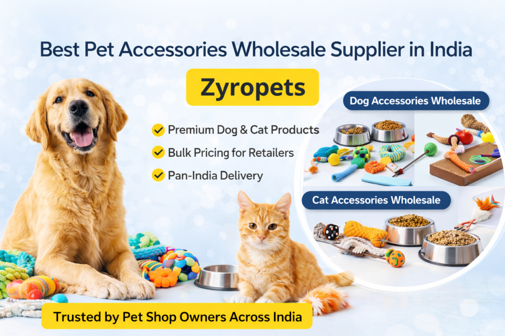 Zyropets pet accessories wholesale supplier in India