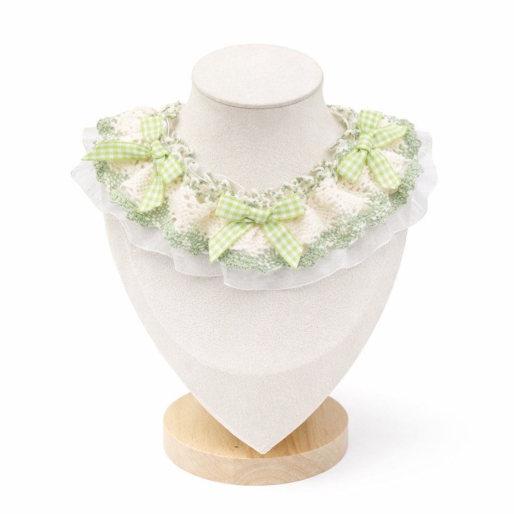 Pastel frill pet neckwear mint