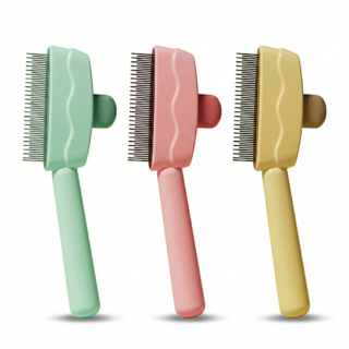 Pet deshedding grooming comb