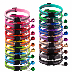 Reflective Pet Collar Wholesale Adjustable Safety Collar with Bell