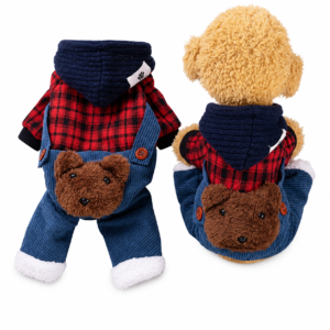 Bear Pocket Pet Hoodie Wholesale XS Size Winter Jumpsuit for Dogs and Cats