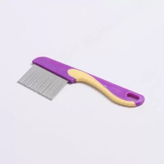 Handle Pet Flea Comb Wholesale Fine Tooth Grooming Comb for Dogs and Cats