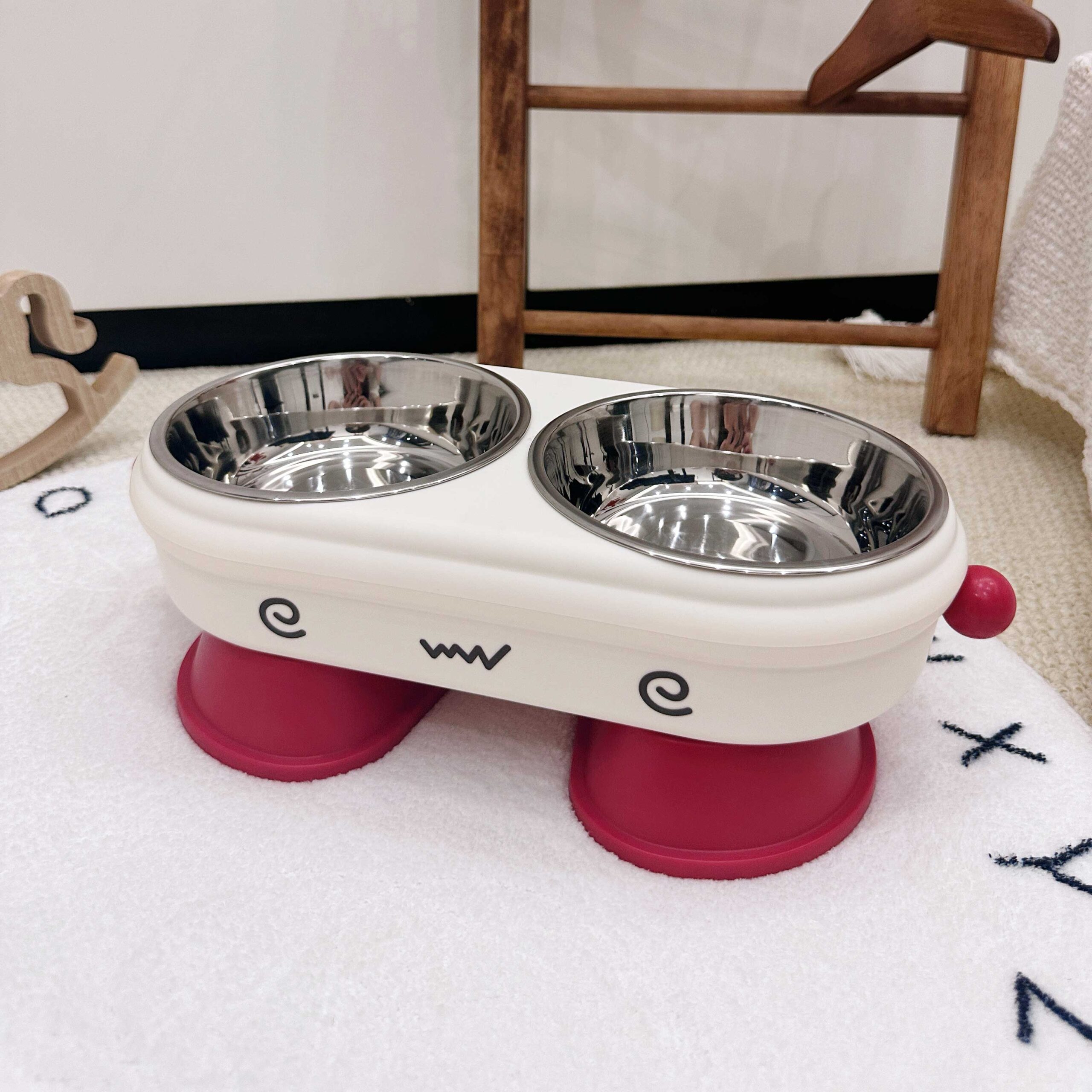 Elevated Double Pet Steel Bowl - Image 4