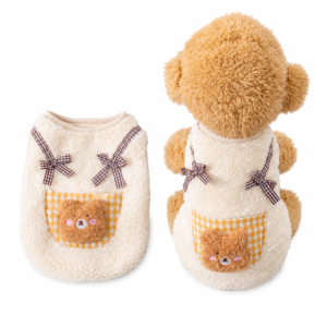 Puppy Winter Sweater Wholesale Soft Bear Pocket Pet Clothing