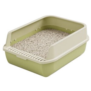 Wholesale Open Top Cat Litter Tray with High Anti-Scatter Walls