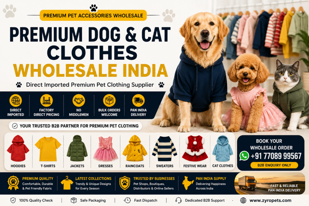 Dog & Cat Clothes Wholesale India | Direct Imported Premium Pet Clothing